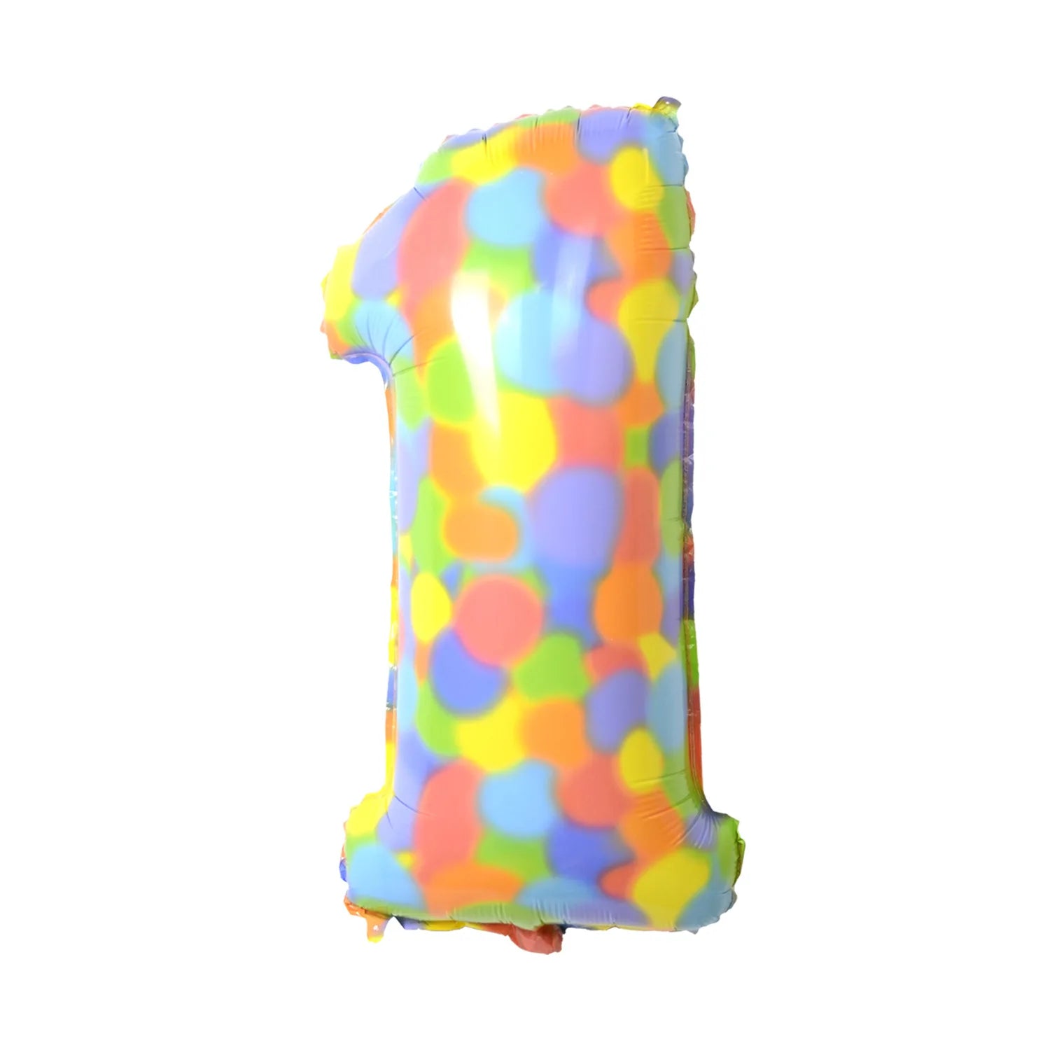 32 - Inch Rainbow Dots Foil Number Balloons - Cake Pops Parties