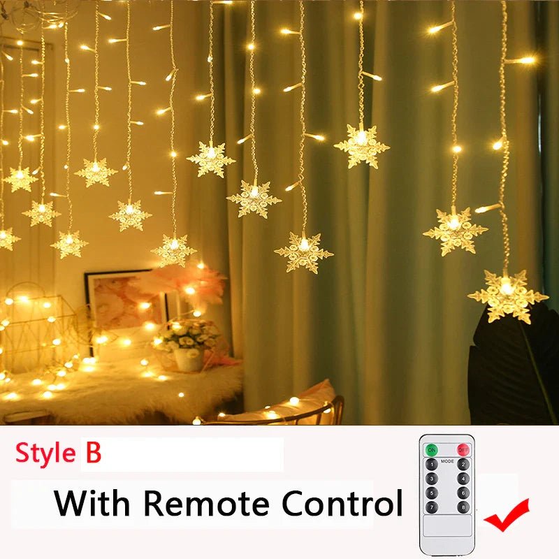32M LED Christmas Curtain Lights 8 Modes - Cake Pops Parties
