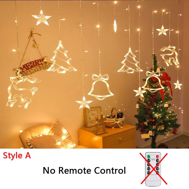 32M LED Christmas Curtain Lights 8 Modes - Cake Pops Parties
