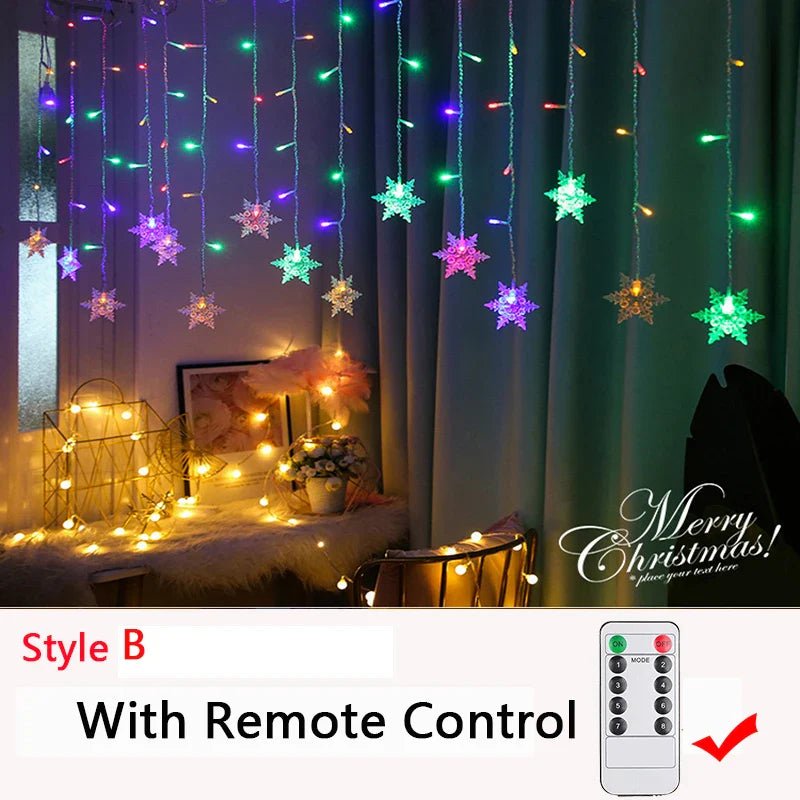 32M LED Christmas Curtain Lights 8 Modes - Cake Pops Parties
