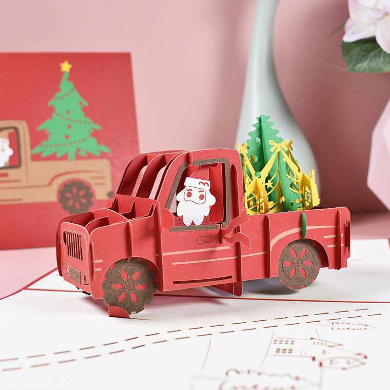 Cartes de vœux stéréoscopiques 3D pour les fêtes