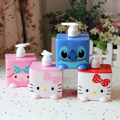 350ML Kuromi Melody Stitch Dispenser Refillable Sanrio Bottle - Cake Pops Parties