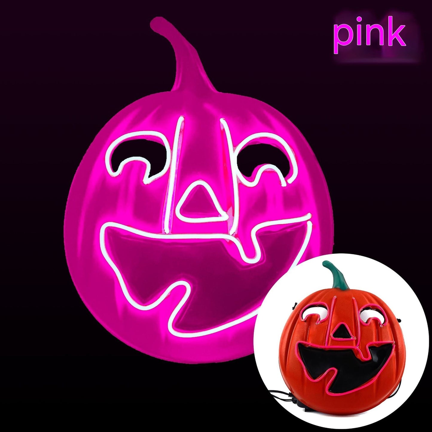 Masque d'Halloween lumineux à LED