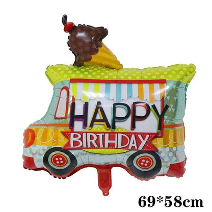 3D Cartoon Car Helium Balloon Set - Cake Pops Parties