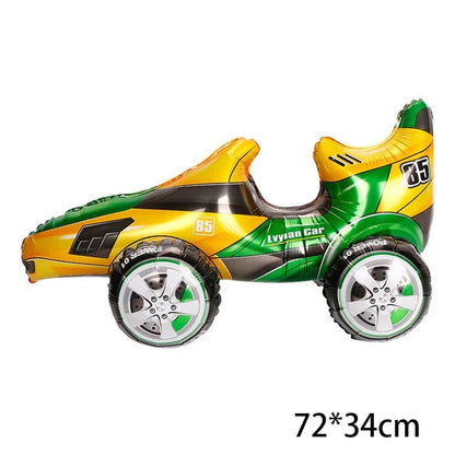 3D Cartoon Car Helium Balloon Set - Cake Pops Parties