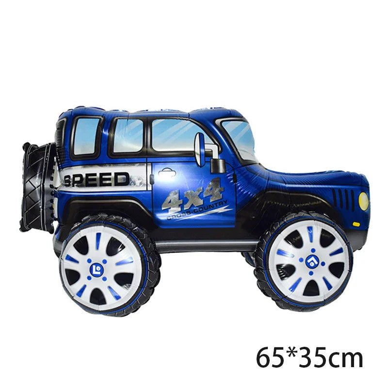 3D Cartoon Car Helium Balloon Set - Cake Pops Parties