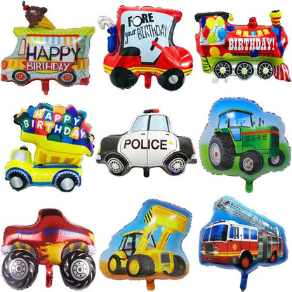 3D Cartoon Car Helium Balloon Set - Cake Pops Parties