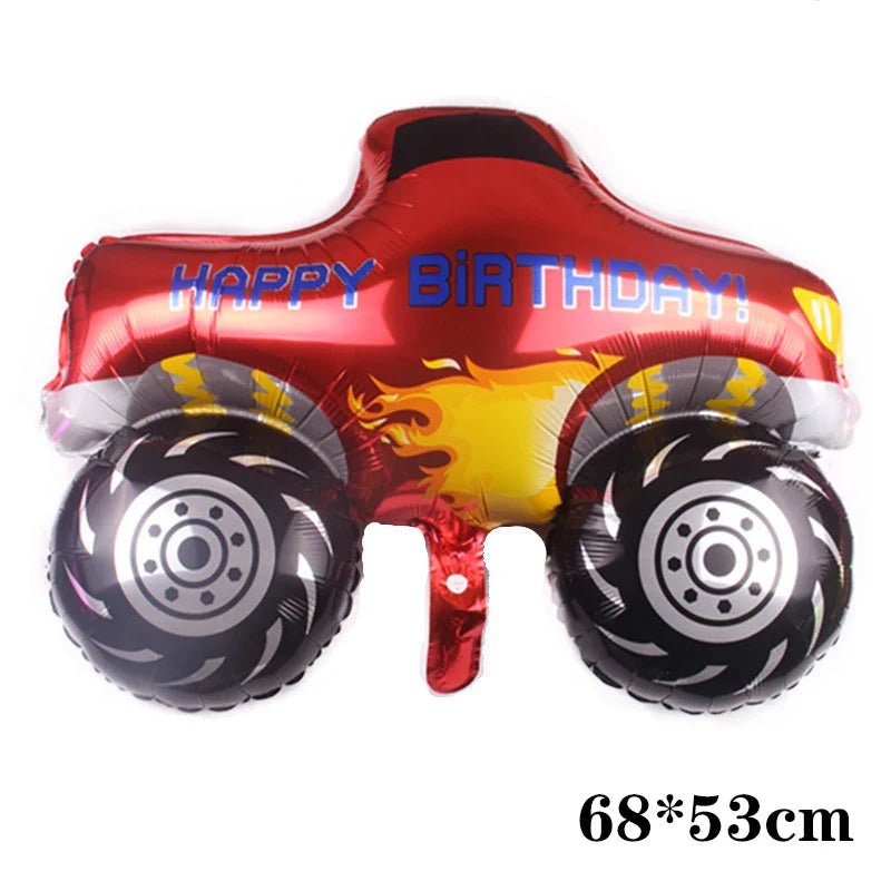 3D Cartoon Car Helium Balloon Set - Cake Pops Parties