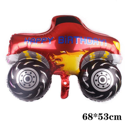 3D Cartoon Car Helium Balloon Set - Cake Pops Parties