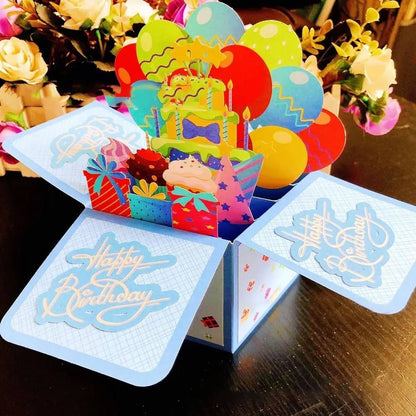 3D Flower Bouquet Pop - Up Card - Cake Pops Parties