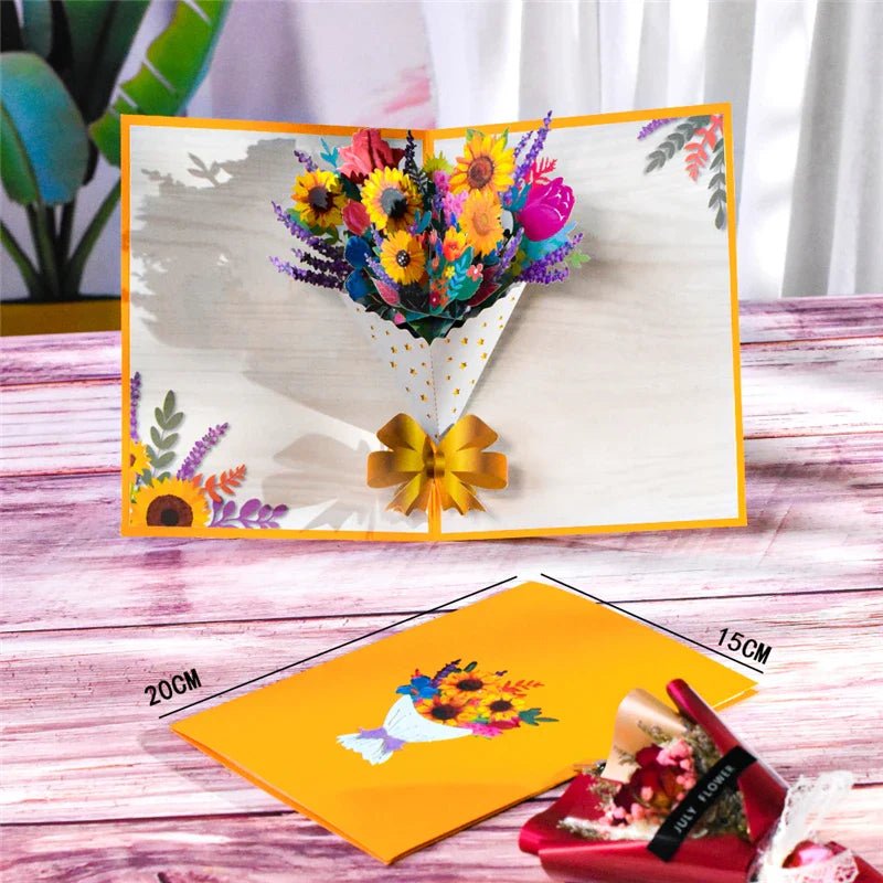 3D Flower Pop - Up Cards - Cake Pops Parties