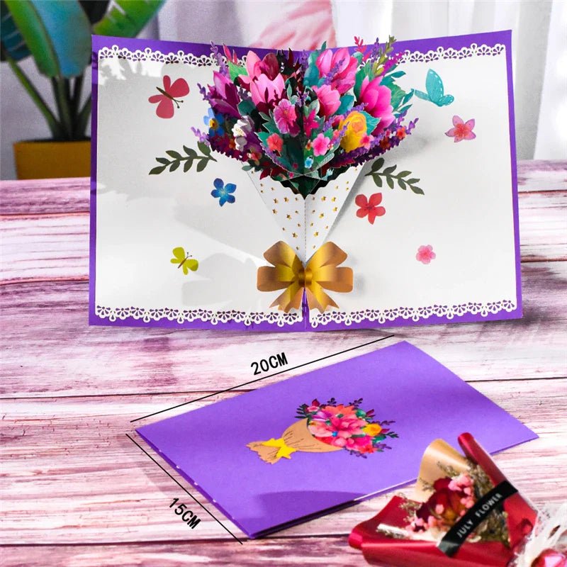 3D Flower Pop - Up Cards - Cake Pops Parties