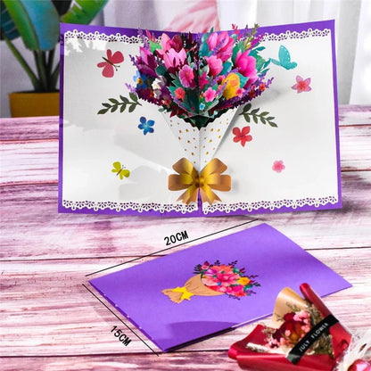 3D Flower Pop - Up Cards - Cake Pops Parties