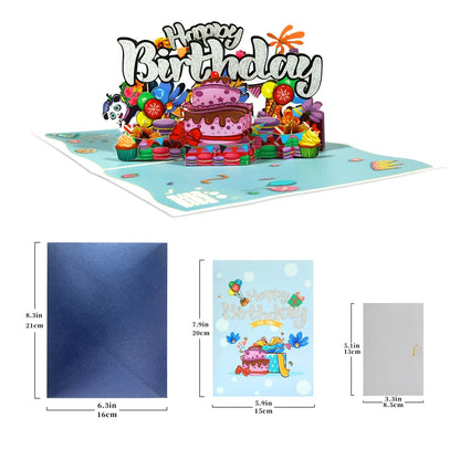 3D Flower Pop - Up Cards - Cake Pops Parties