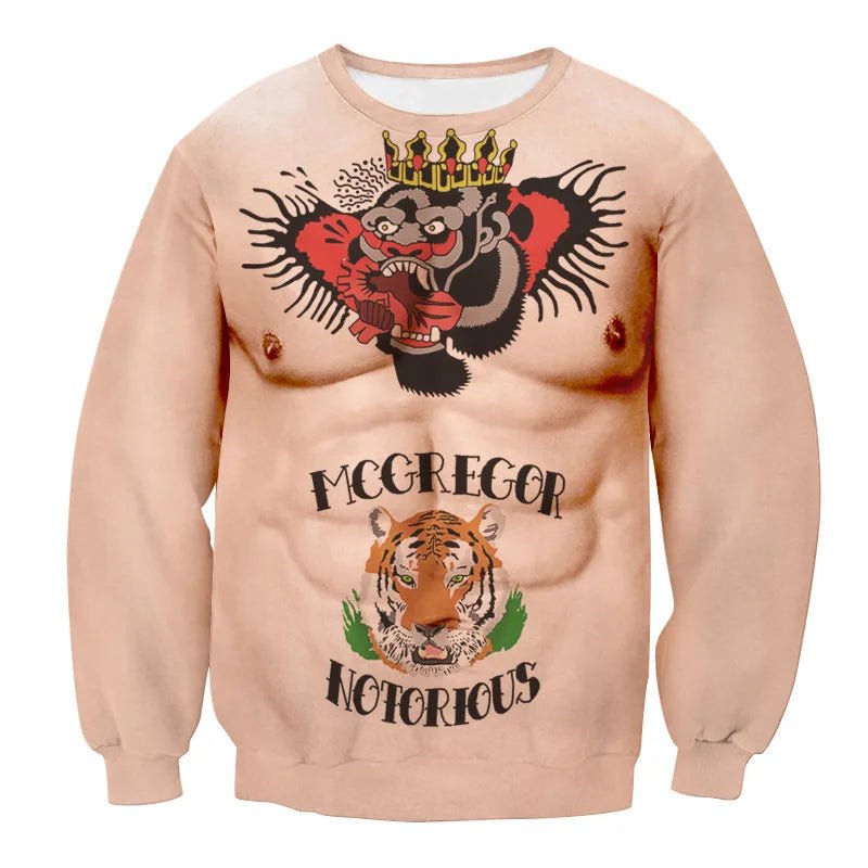 3D Funny Print Christmas Sweater - Cake Pops Parties