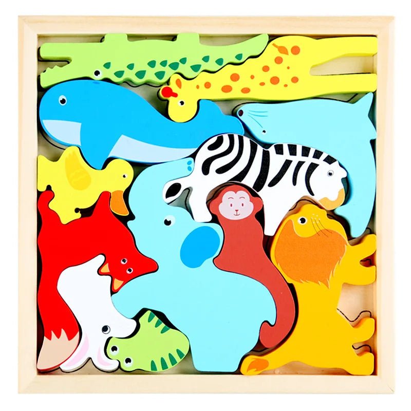 3D Puzzle Wooden Toys - Baby Learning Educational Hand Grasp - Cake Pops Parties