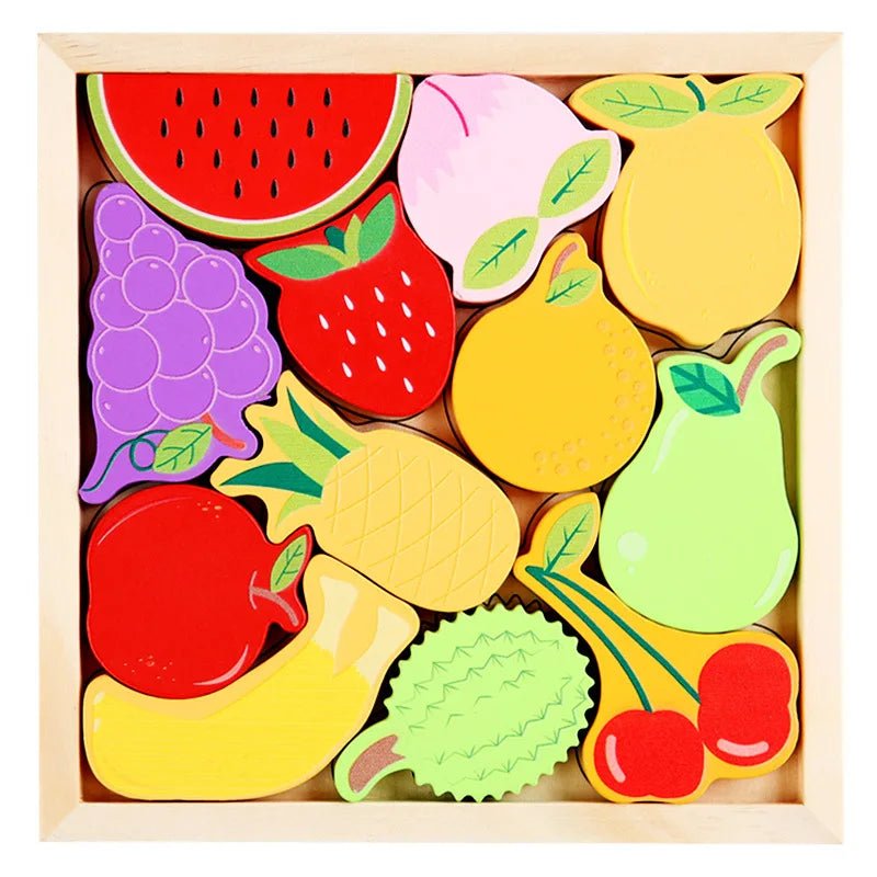 3D Puzzle Wooden Toys - Baby Learning Educational Hand Grasp - Cake Pops Parties