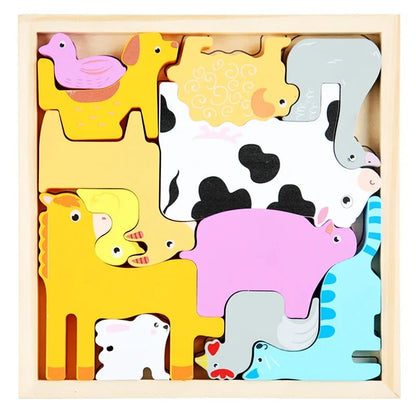 3D Puzzle Wooden Toys - Baby Learning Educational Hand Grasp - Cake Pops Parties