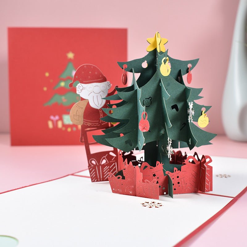 3D Stereoscopic Holiday Greeting Cards - Cake Pops Parties