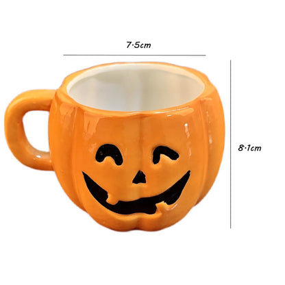 Tasse en céramique citrouille d'Halloween
