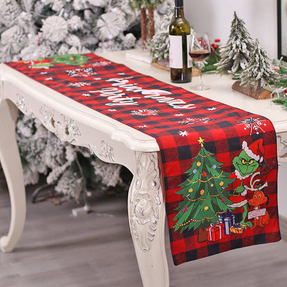 Chemin de table de Noël Monstre Grinch