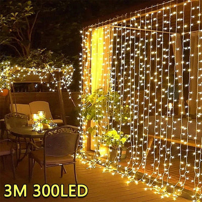 3M LED Curtain String Lights Fairy Decoration - Cake Pops Parties