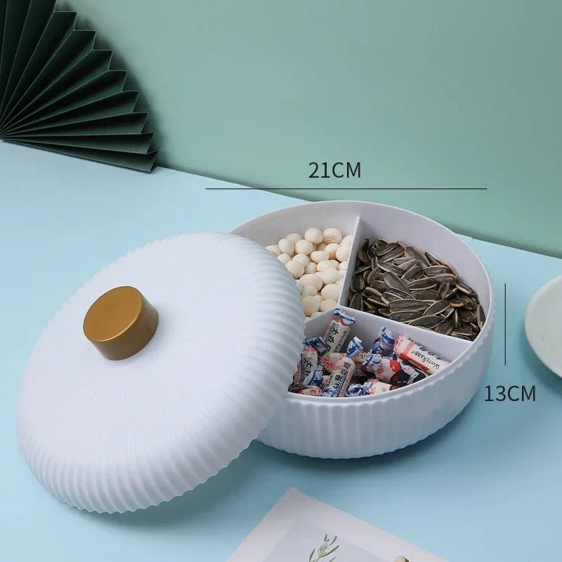 4 - Compartment Food Platter with Lid - Cake Pops Parties