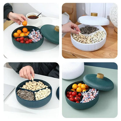 4 - Compartment Food Platter with Lid - Cake Pops Parties
