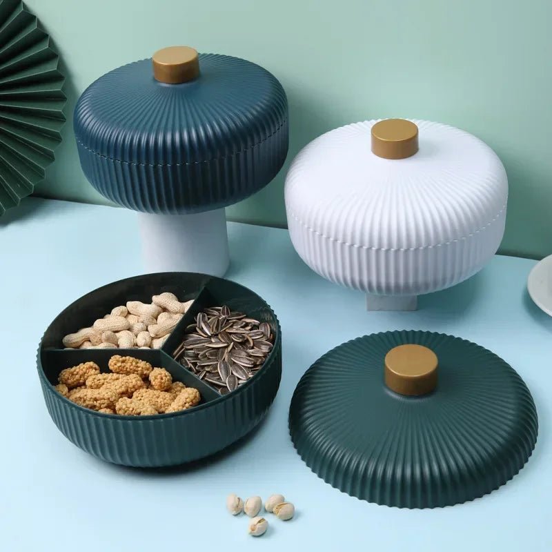 4 - Compartment Food Platter with Lid - Cake Pops Parties
