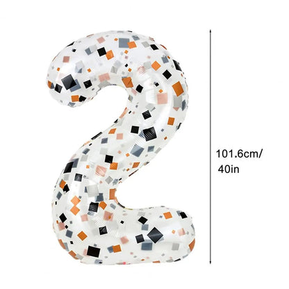 40 - Inch Cream Number Balloons - Birthday Party Decor - Cake Pops Parties