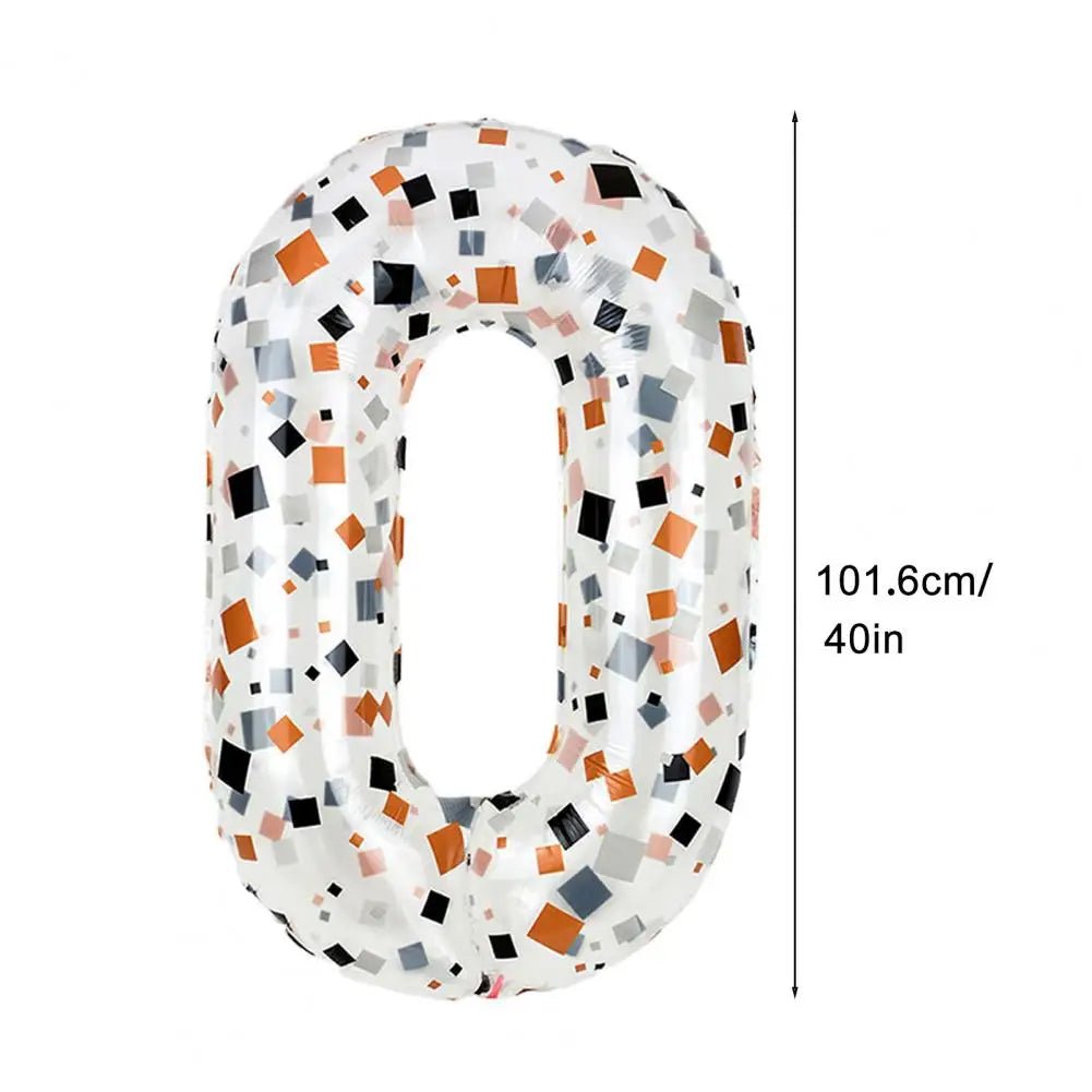 40 - Inch Cream Number Balloons - Birthday Party Decor - Cake Pops Parties