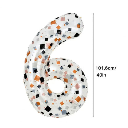 40 - Inch Cream Number Balloons - Birthday Party Decor - Cake Pops Parties