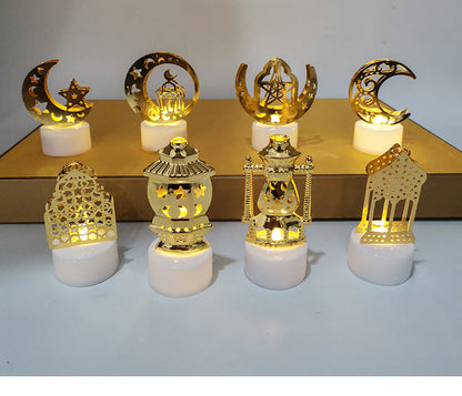 Mini lampe de nuit à LED en forme de château