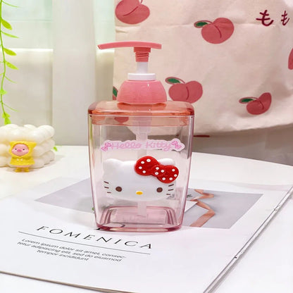 420ml Sanrio Kuromi Melody Soap Dispenser Portable Cute Bottle - Cake Pops Parties