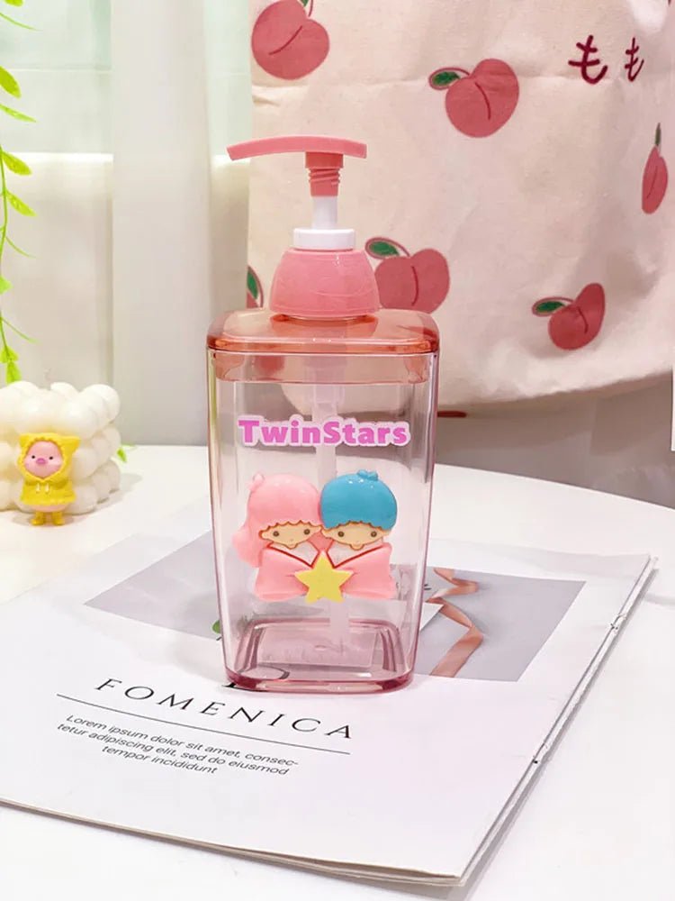 420ml Sanrio Kuromi Melody Soap Dispenser Portable Cute Bottle - Cake Pops Parties