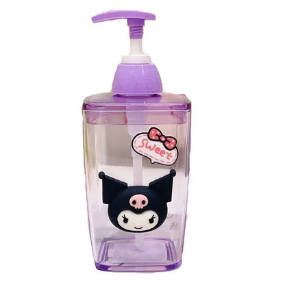 420ml Sanrio Kuromi Melody Soap Dispenser Portable Cute Bottle - Cake Pops Parties