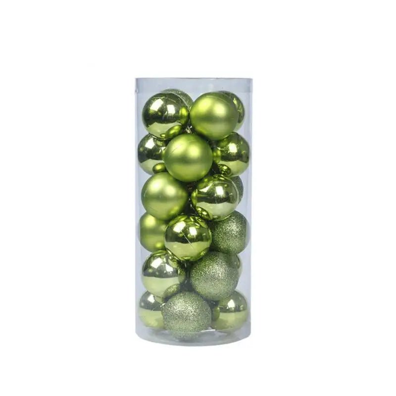 24pcs Green Christmas Tree Ball Set - Cake Pops Parties