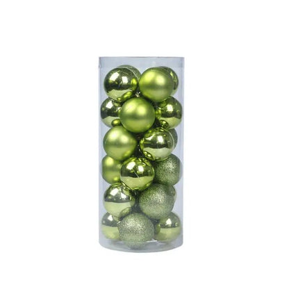 24pcs Green Christmas Tree Ball Set - Cake Pops Parties