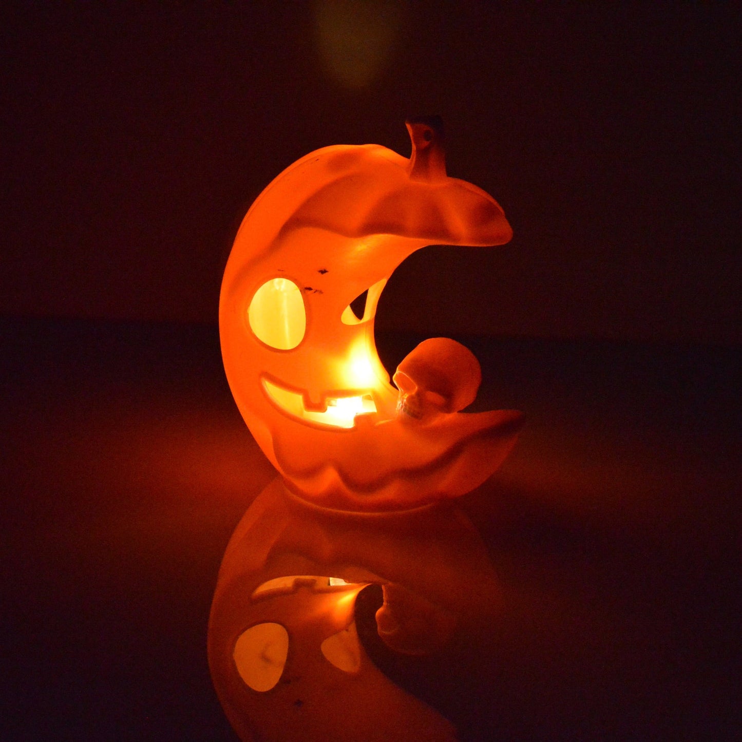 Lampe citrouille d'Halloween au clair de lune