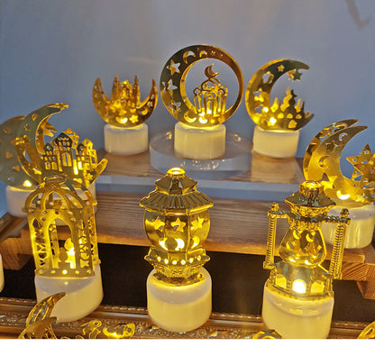 Mini lampe de nuit à LED en forme de château