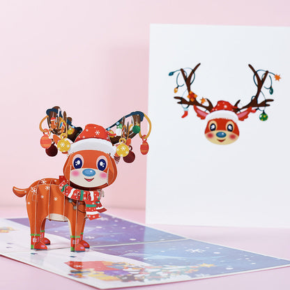 Cartes de vœux stéréoscopiques 3D pour les fêtes