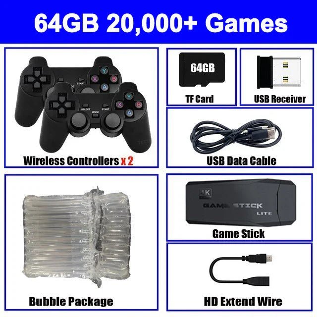 4K Wireless Game Console Retro Handheld 20000+ Games - Cake Pops Parties