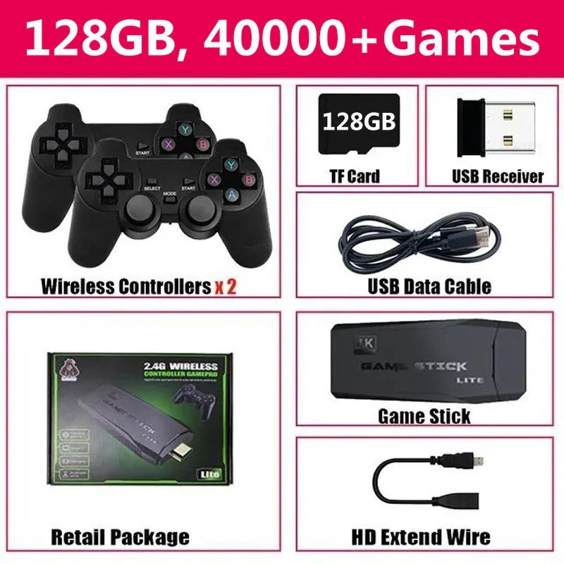 4K Wireless Game Console Retro Handheld 20000+ Games - Cake Pops Parties