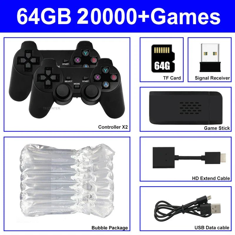 4K Wireless Game Console Retro Handheld 20000+ Games - Cake Pops Parties