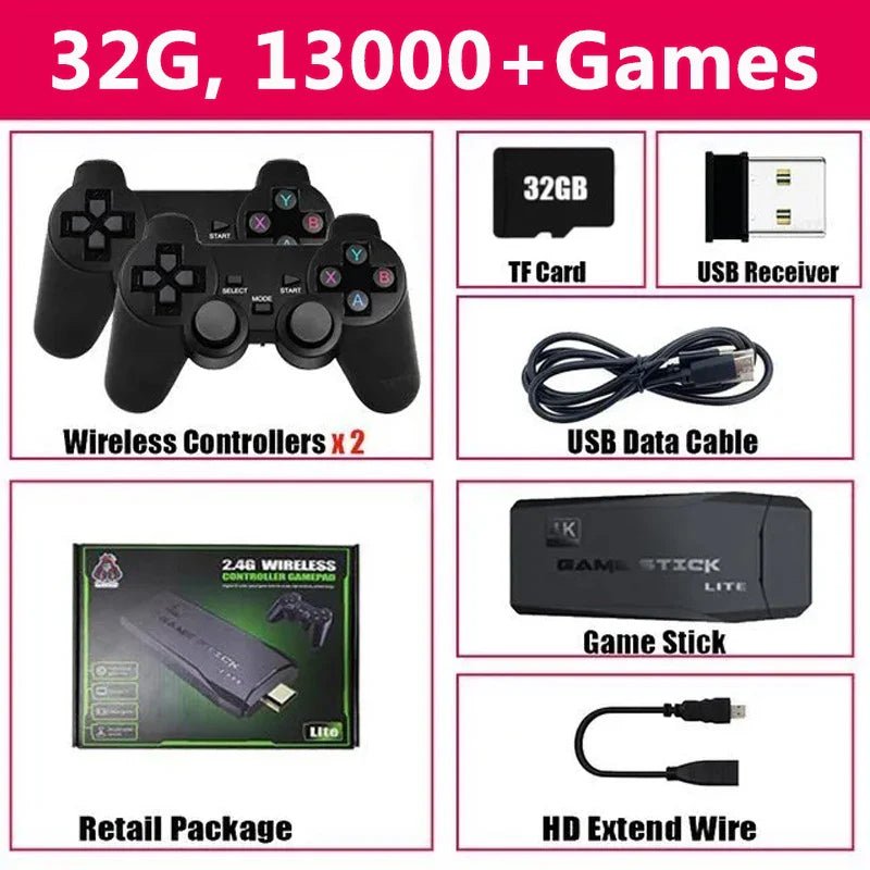 4K Wireless Game Console Retro Handheld 20000+ Games - Cake Pops Parties