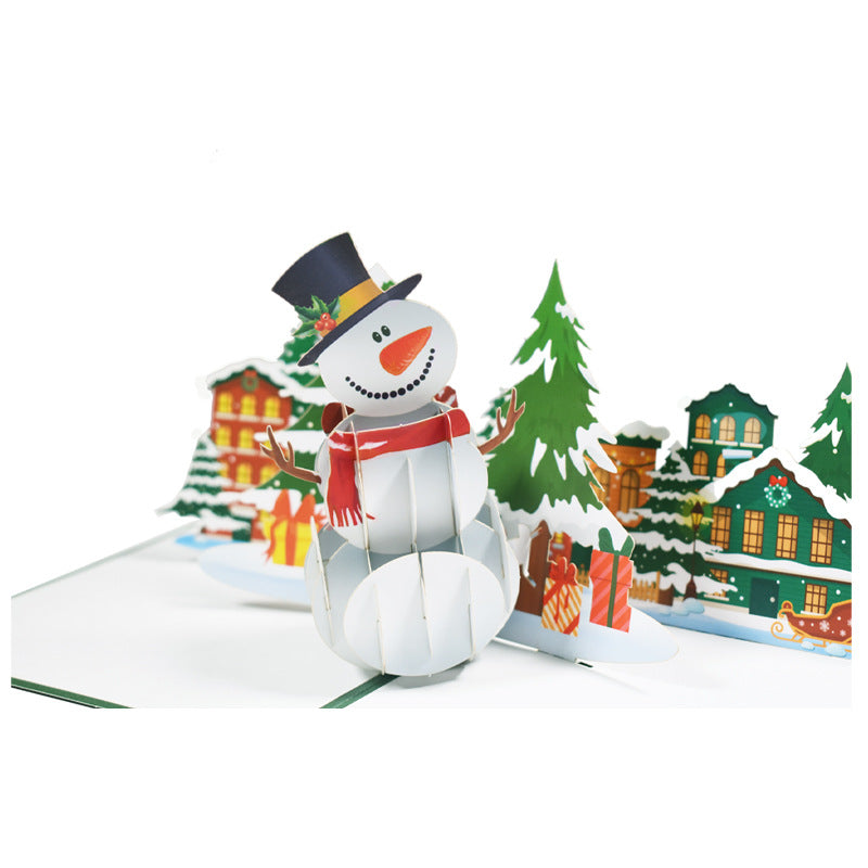 Cartes de vœux stéréoscopiques 3D pour les fêtes