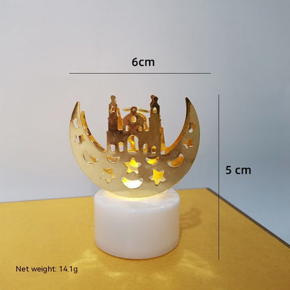 Mini lampe de nuit à LED en forme de château