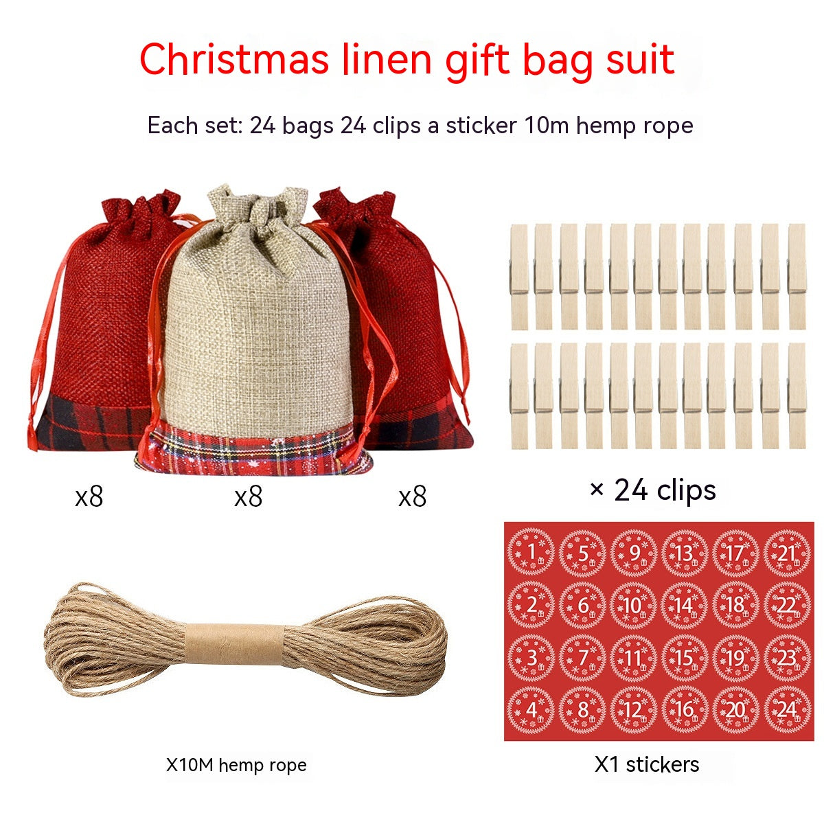 Christmas Candy Packaging Set
