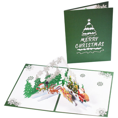Cartes de vœux stéréoscopiques 3D pour les fêtes