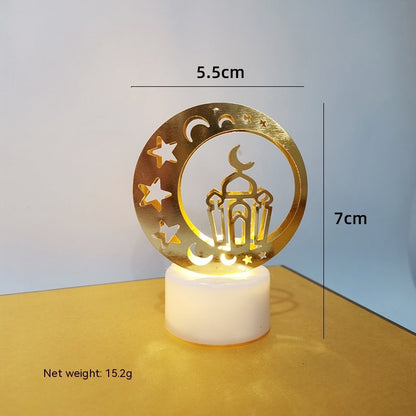 Mini lampe de nuit à LED en forme de château
